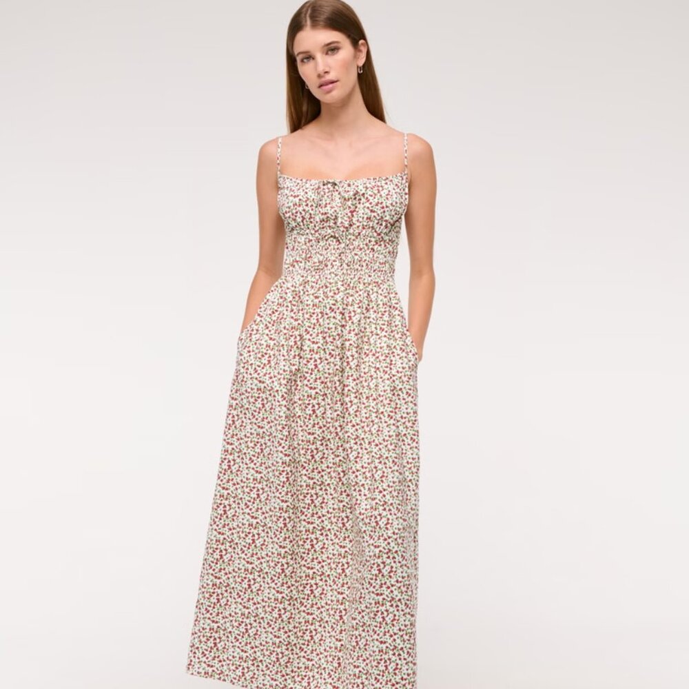 Abercrombie & Fitch Floral Midi Dress